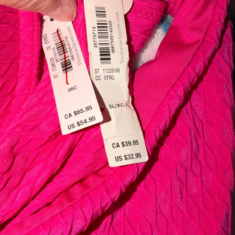 VS Swim Mix & Match Icon Push-Up Bikini Top Forever Pink & Brazilian Bottom - Picture 10 of 11